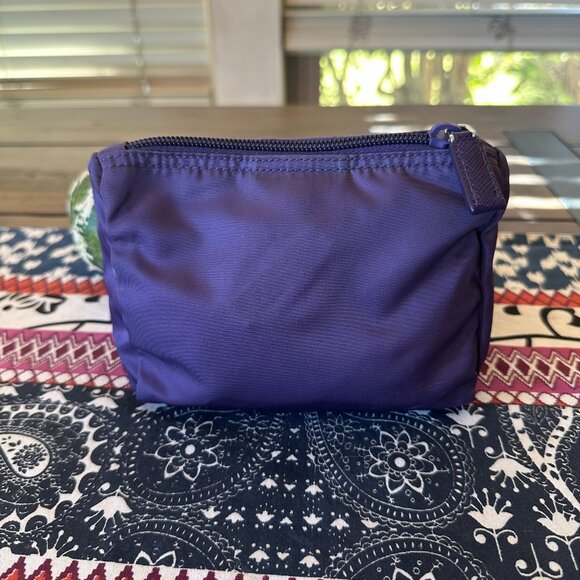 Prada Purple Tessuto Nylon Cosmetic Pouch, Full Inclusion, EUC - Picture 3 of 10